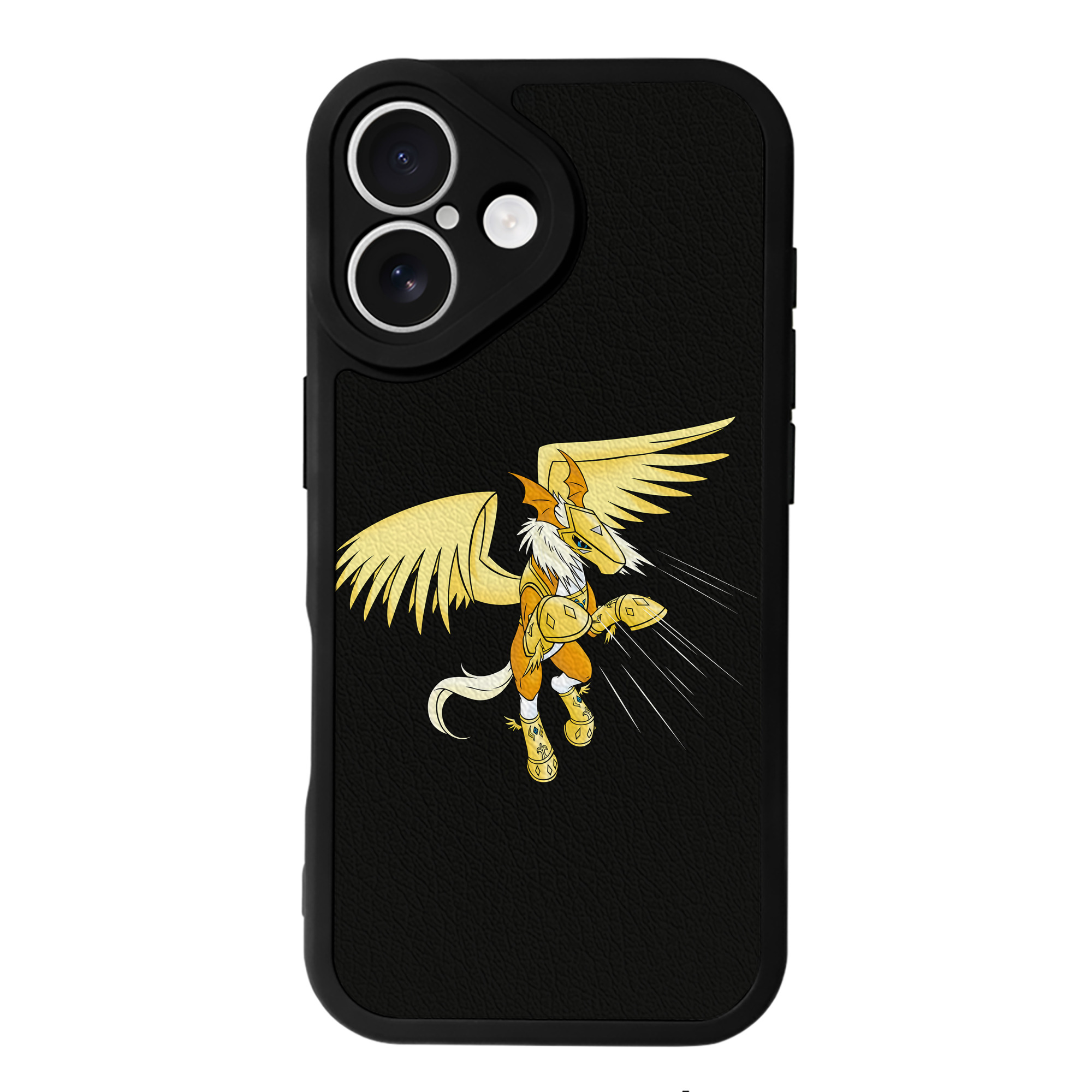 （画像用） Digimon デジタルモンスター/デジモン 【iPhone 16シリーズ対応】シリコンスマホケース（レザー調） 材質：シリコン